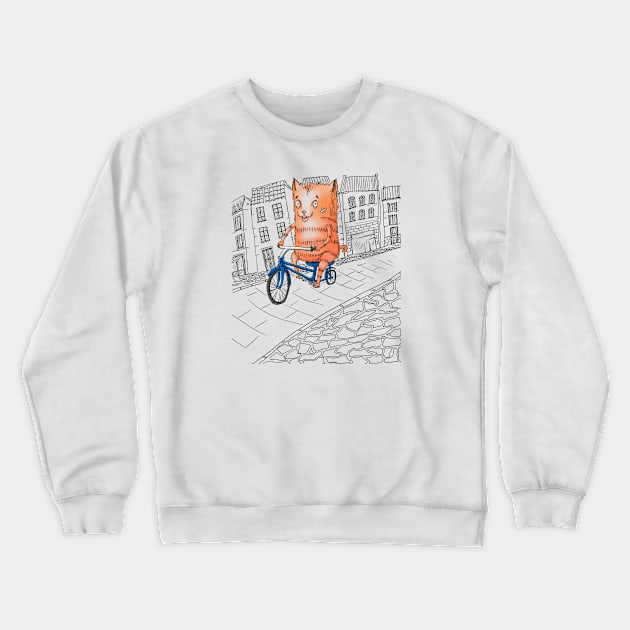 cat Crewneck Sweatshirt by Mko_Shekhyan